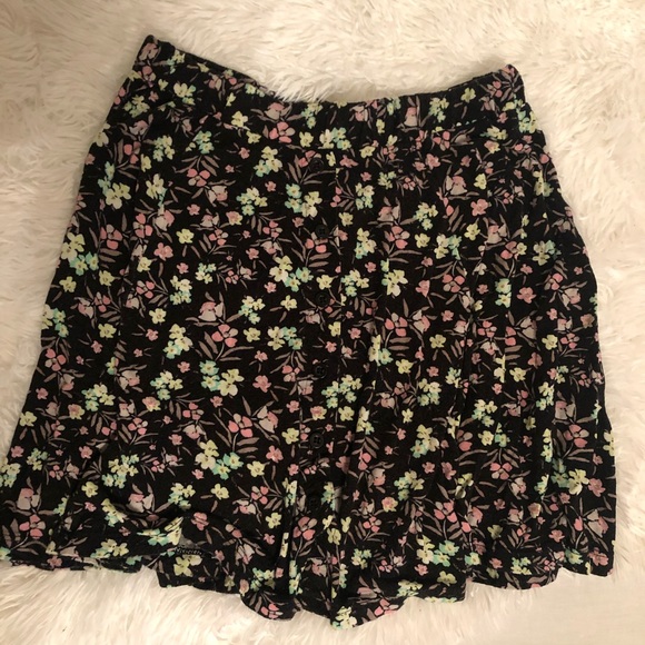 American Eagle Floral Front button Skirt - Picture 1 of 6